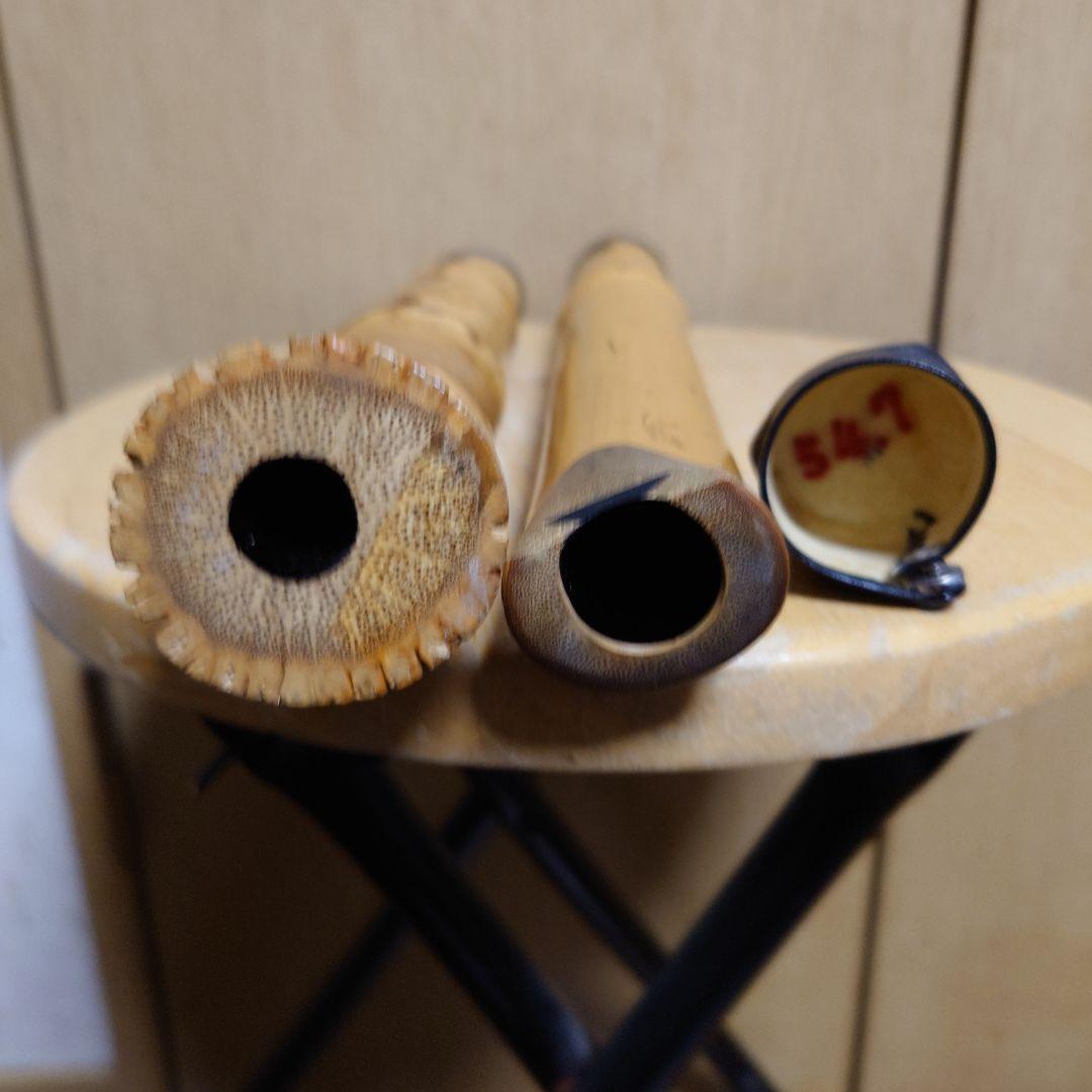 尺八 竹製 （1尺8寸 約54cm・中継ぎタイプ）専用ケース付き