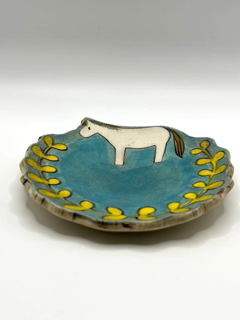 長田恵さん　馬の豆皿