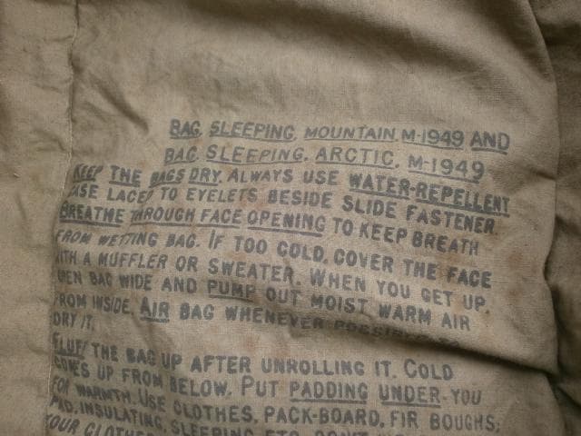 海兵隊　USMC　SLEEPING　BAG　M-1949　寝袋　ビンテージ