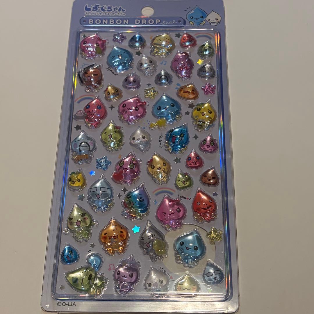 ボンボンドロップシール しずくちゃん大＊4種セット