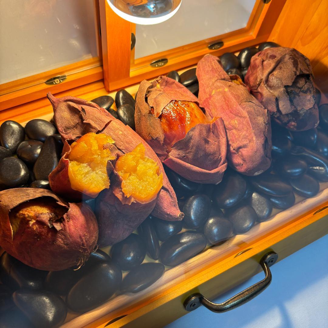 木製ホットショーケース 焼き芋保温ディスプレイケース【ナチュラル】