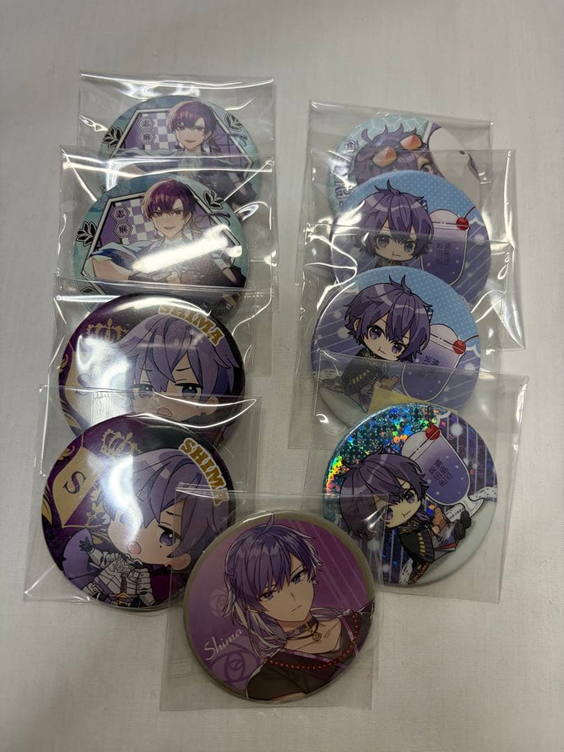 浦島坂田船 志麻 缶バッジ まとめ売り ホロ1点