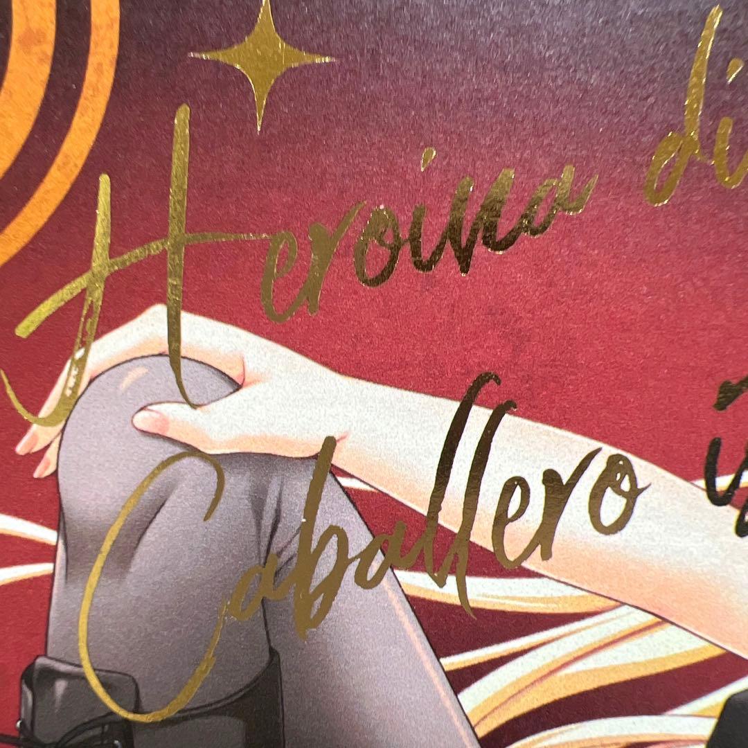 金色ラブリッチェ　エル　コラボカフェ　ミニ色紙　箔押しver