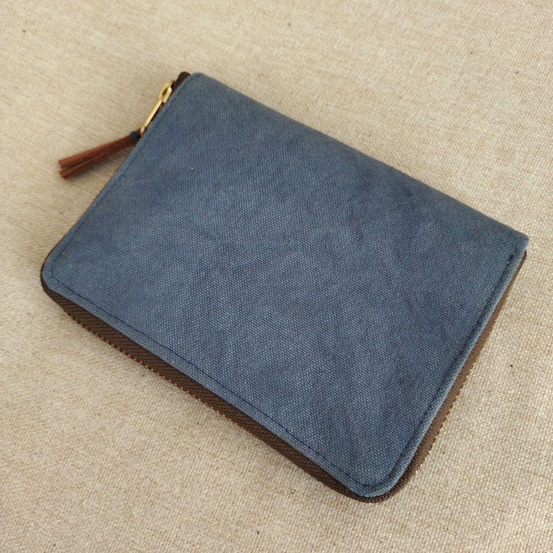 fukunary 千菱 ラウンド財布 尾道帆布