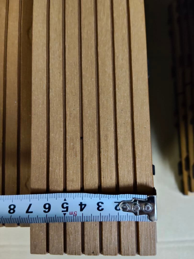 ウッドパネル ジョイントマット 合計46枚セット 正方形 長方形 ベランダ 2