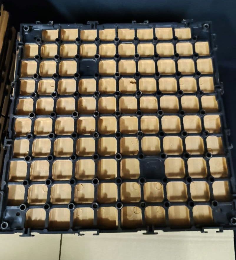 ウッドパネル ジョイントマット 合計46枚セット 正方形 長方形 ベランダ 2