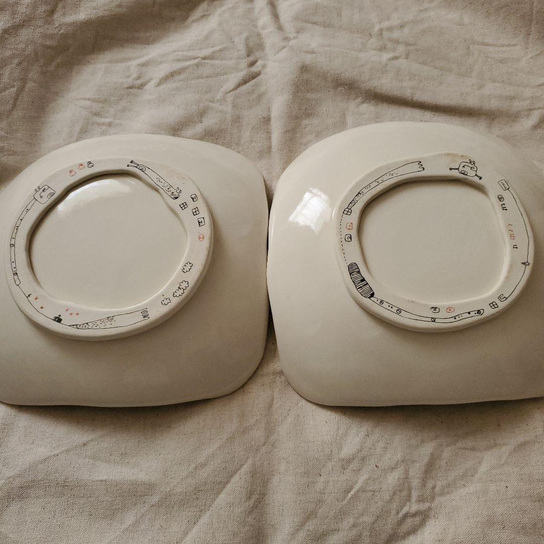 作家 高山愛 皿 マグカップ プレート 手描き イラスト