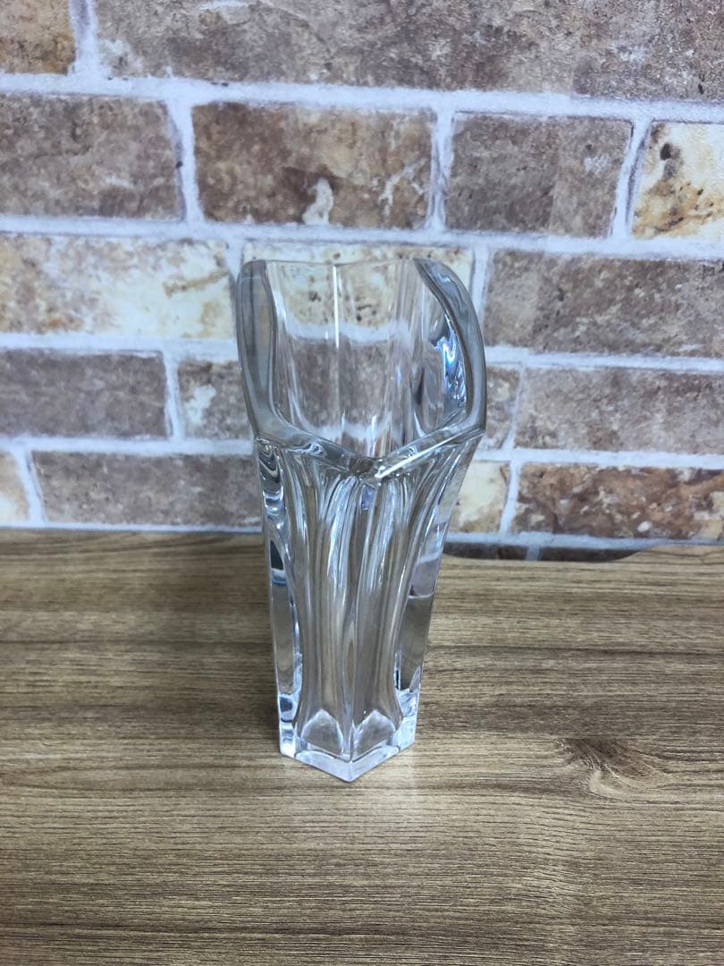 Baccarat バカラ　ギンコ フラワーベース 18cm Sサイズ