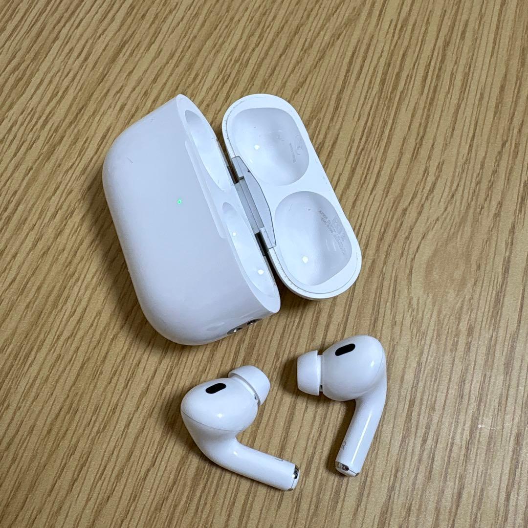 【動作確認済み】AirPods Pro(第2世代) 本体 ホワイト ケース付き