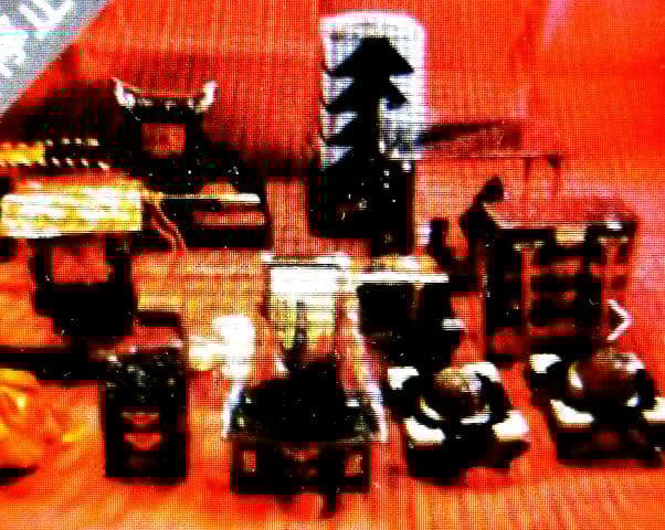 45号特選蒔絵盛り上げひな道具セット