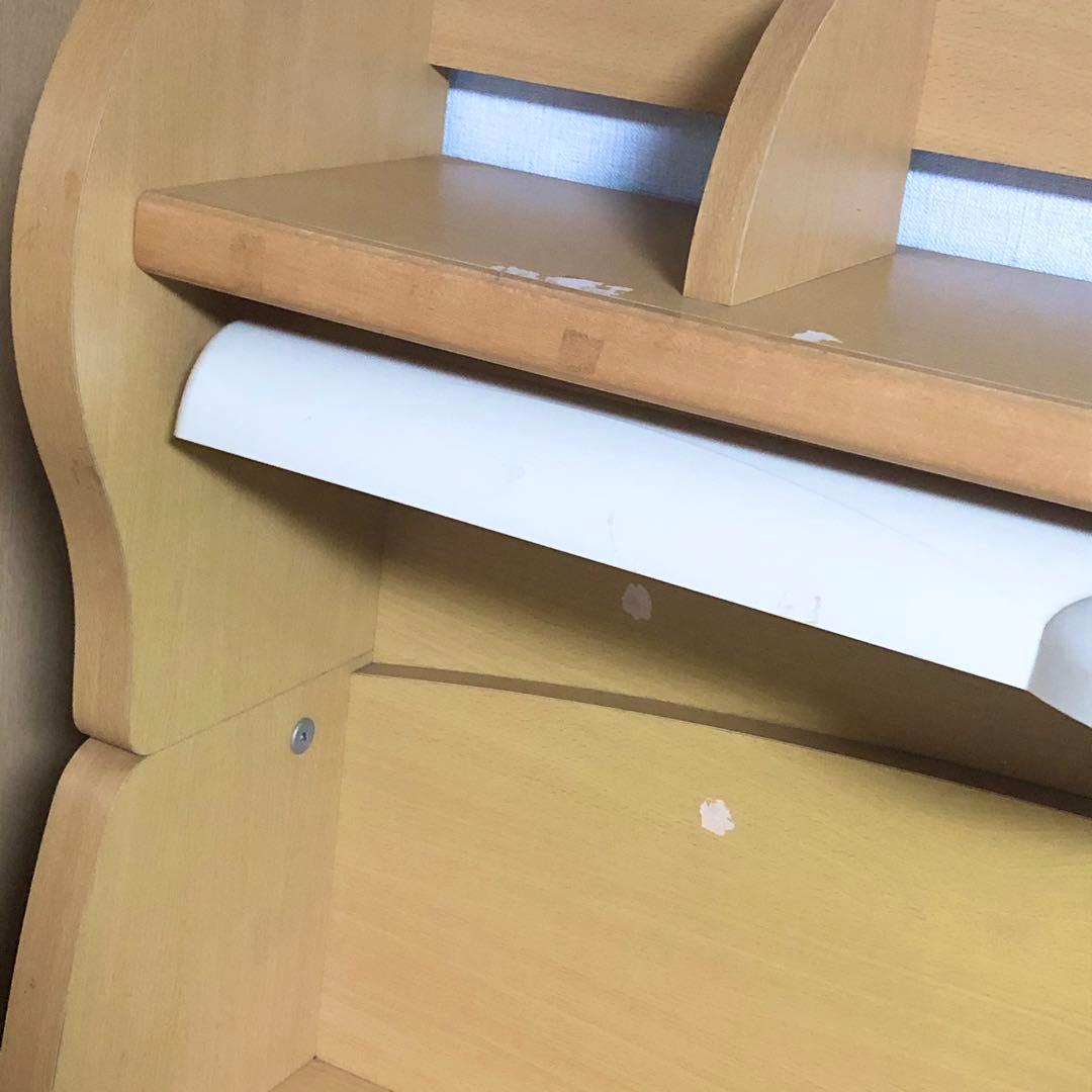 学習机 デスク 木製 ライト付き 棚 DIY 子供