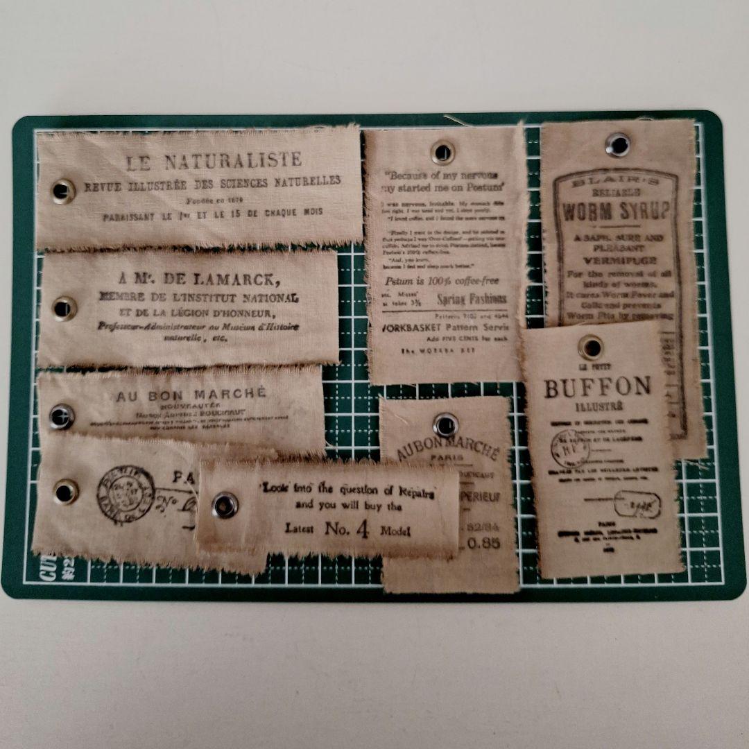 1216 ＊＊コーヒー染めファブリックタグ