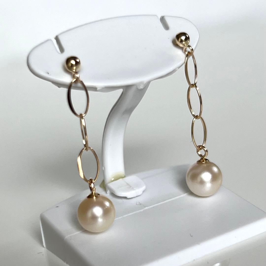 新品 K10 あこやパールピアス 5mm