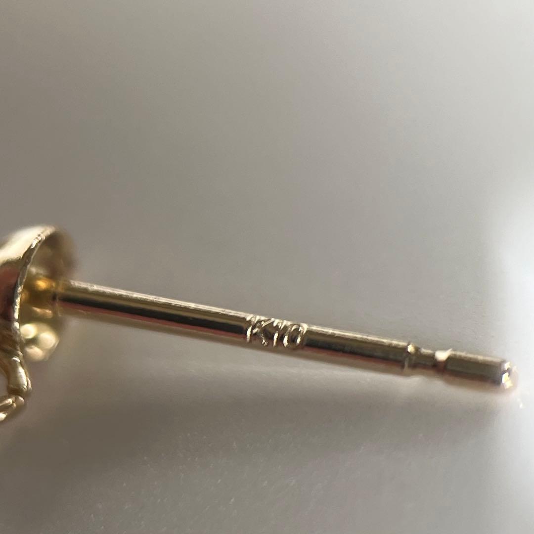 新品 K10 あこやパールピアス 5mm