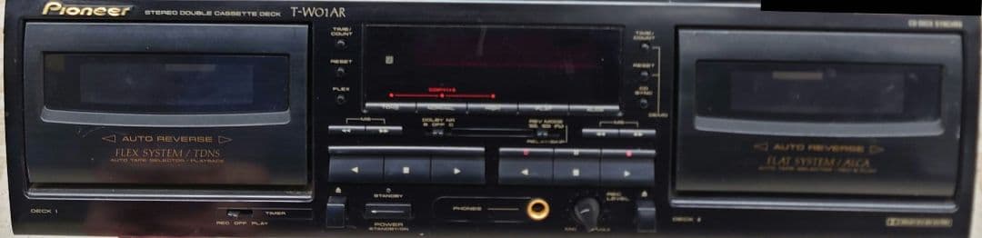 ★Pioneer T-W01AR ダブルカセットデッキ