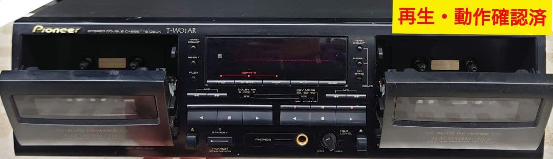 ★Pioneer T-W01AR ダブルカセットデッキ