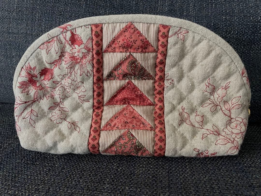 （747） 三角つなぎのポーチ こうの早苗さん 完成品