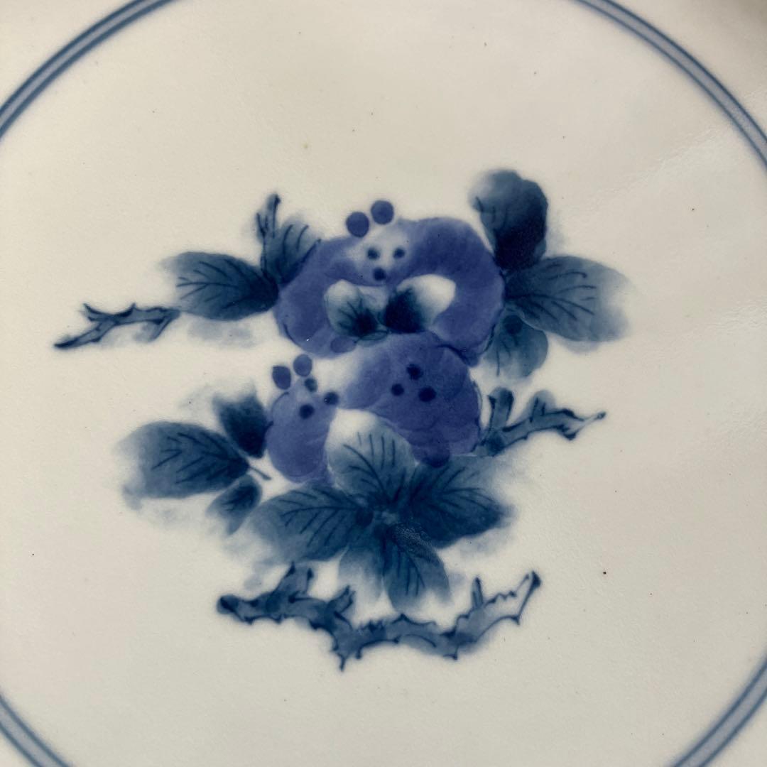 林九郎窯　有田焼　波佐見焼　お皿　4枚　柘榴　ざくろ　染付　食器