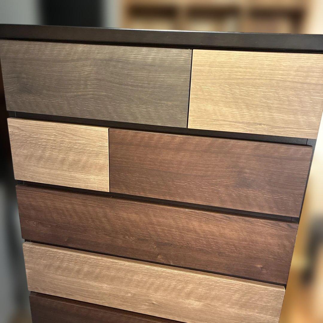 美品　ニトリ ランダム ハイチェスト 幅80cm おしゃれ　多段収納