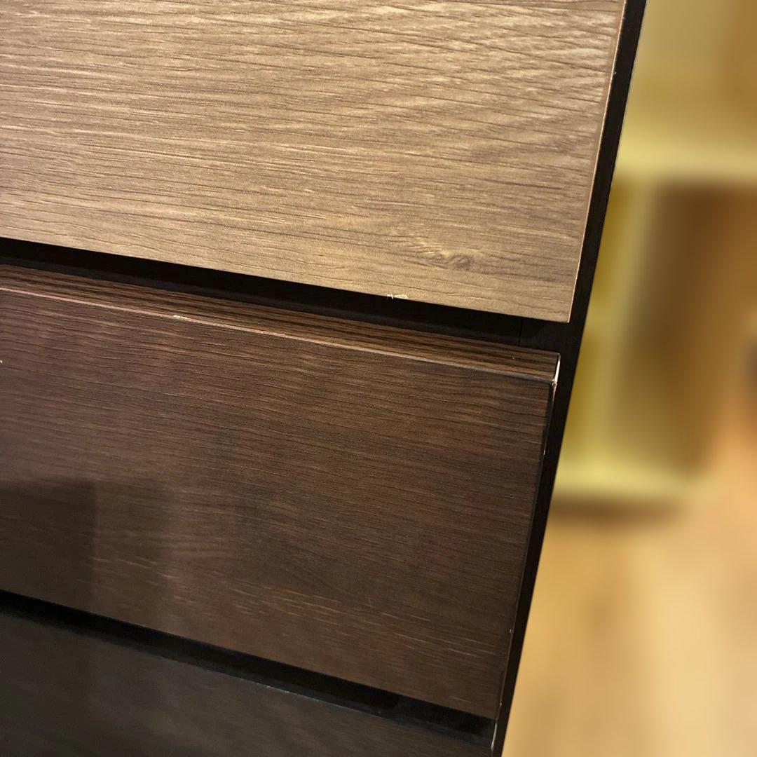 美品　ニトリ ランダム ハイチェスト 幅80cm おしゃれ　多段収納