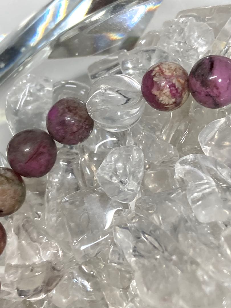 天然石　ピンクスギライト　ブレスレット