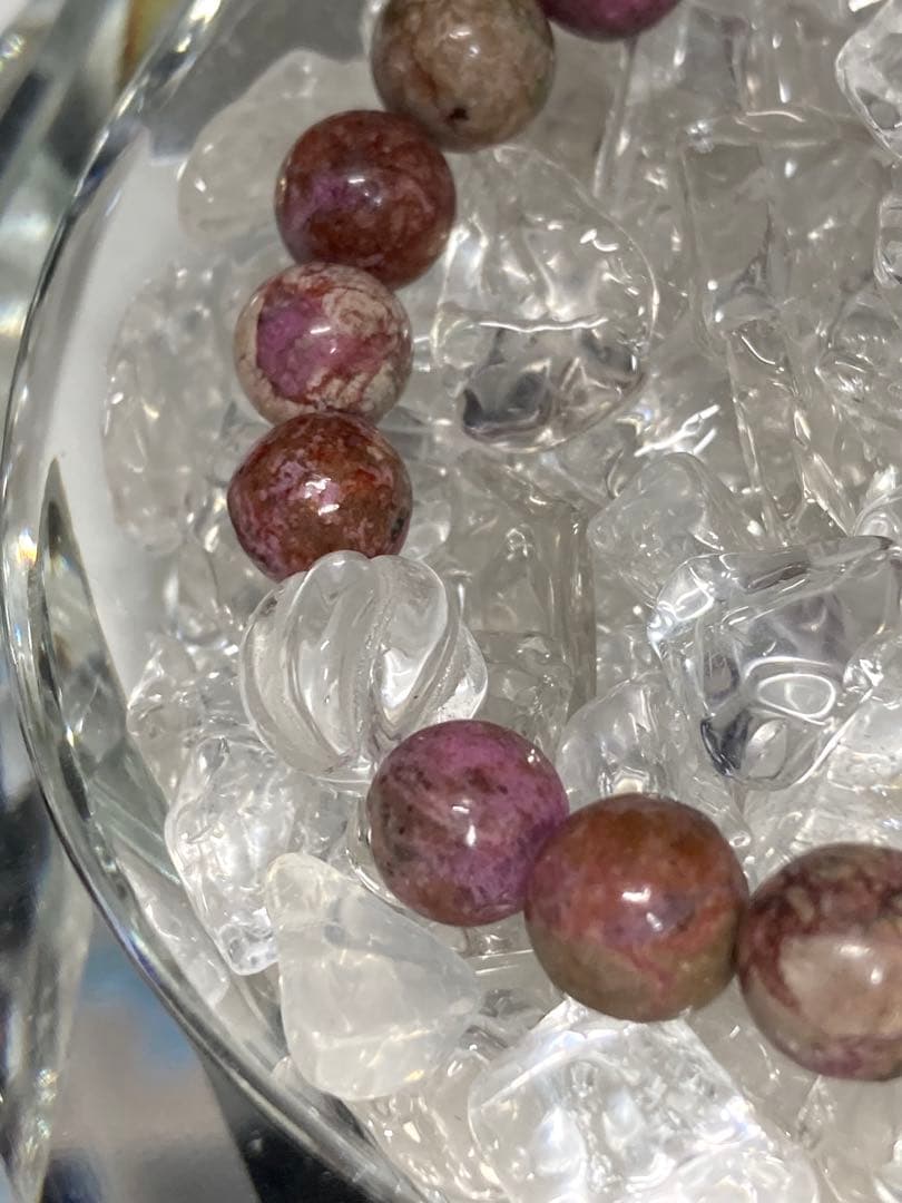 天然石　ピンクスギライト　ブレスレット