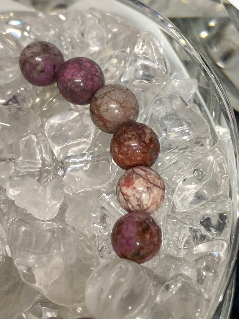 天然石　ピンクスギライト　ブレスレット