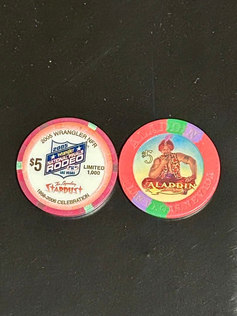 【極稀少/Stardust】ラスベガス 本物カジノチップ 33枚セット豪華セット