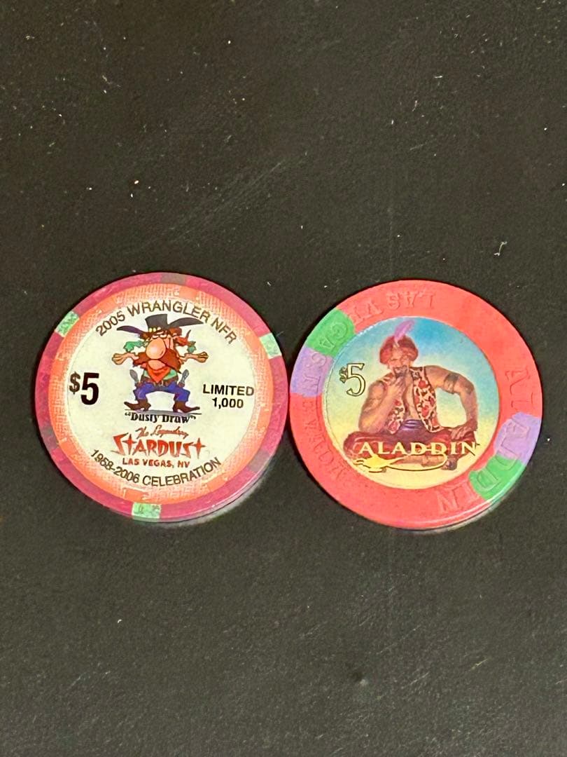 【極稀少/Stardust】ラスベガス 本物カジノチップ 33枚セット豪華セット