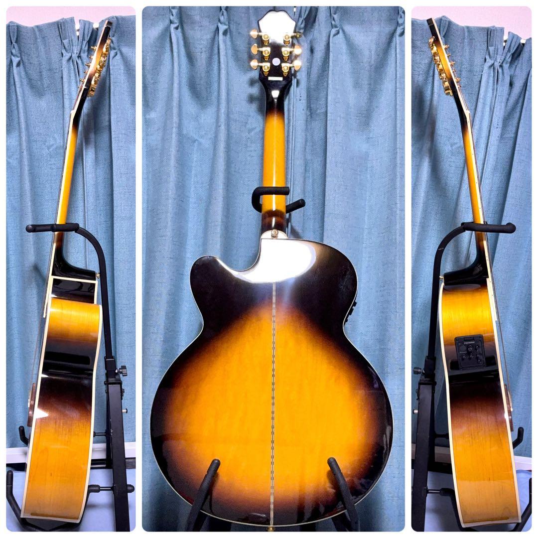 【牛骨★エレアコ】Epiphone☆J-200EC Studio/VS！ジャンボ