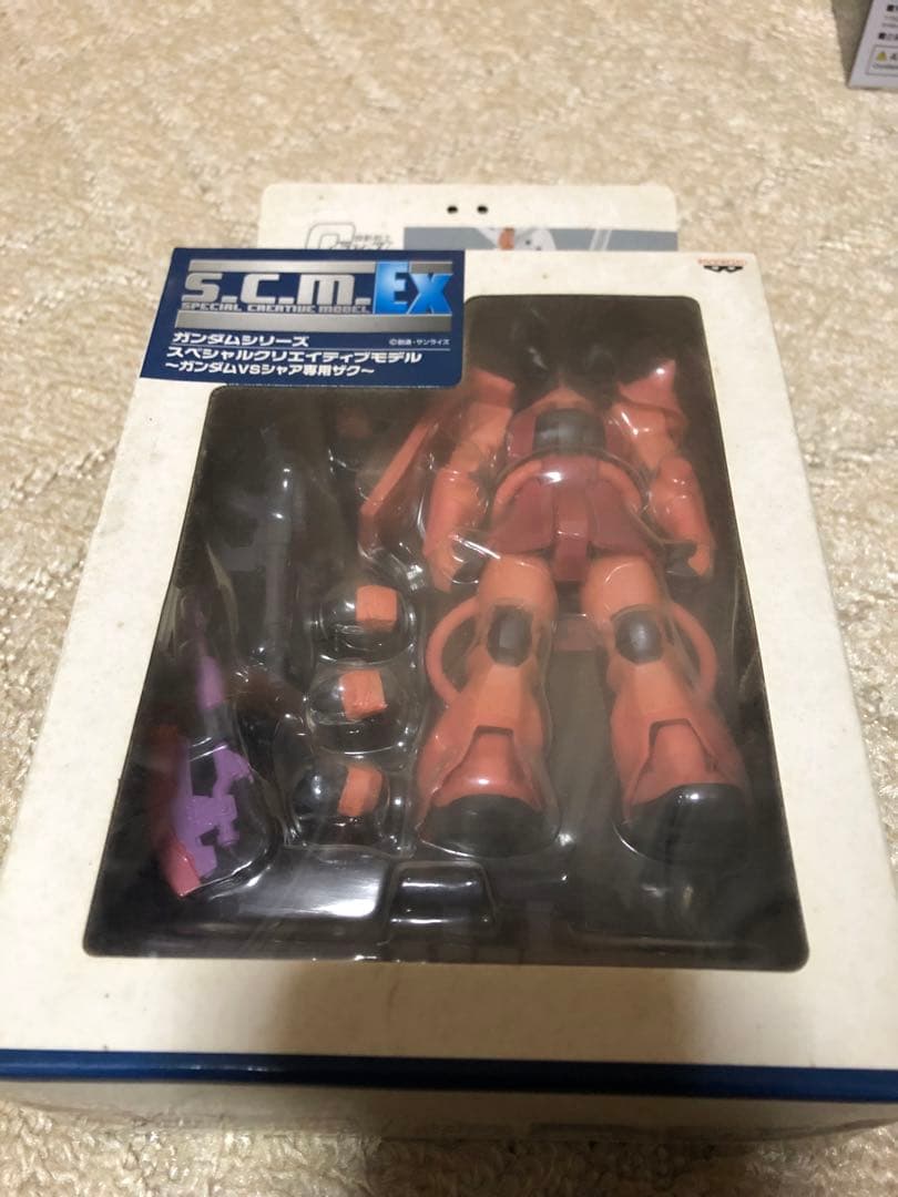 未開封品 S.C.M ex ガンダム シャア専用ザク 2体セット
