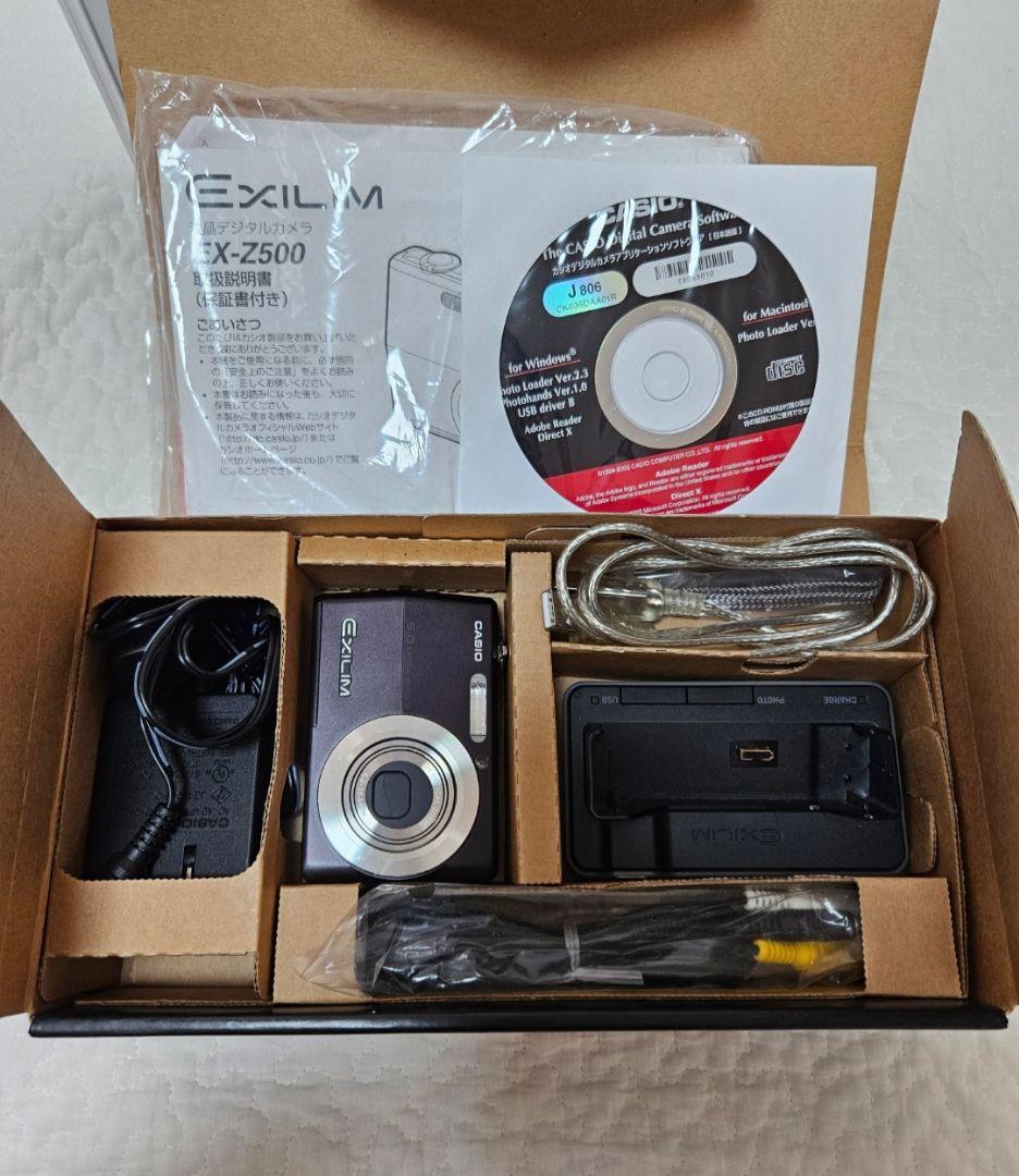 美品✨付属品完備✨オールドコンデジ CASIO EXILIM EX-Z500 黒
