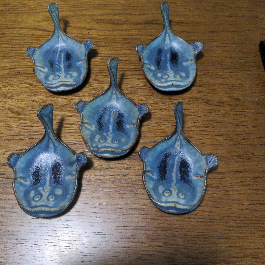 京焼 三浦竹泉 豆皿 小皿 醤油皿 5枚　箱なし