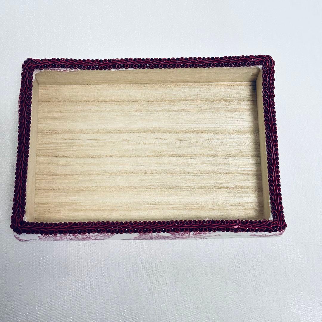 インテリアミニ茶箱　トワルトジュイ（ピンク）