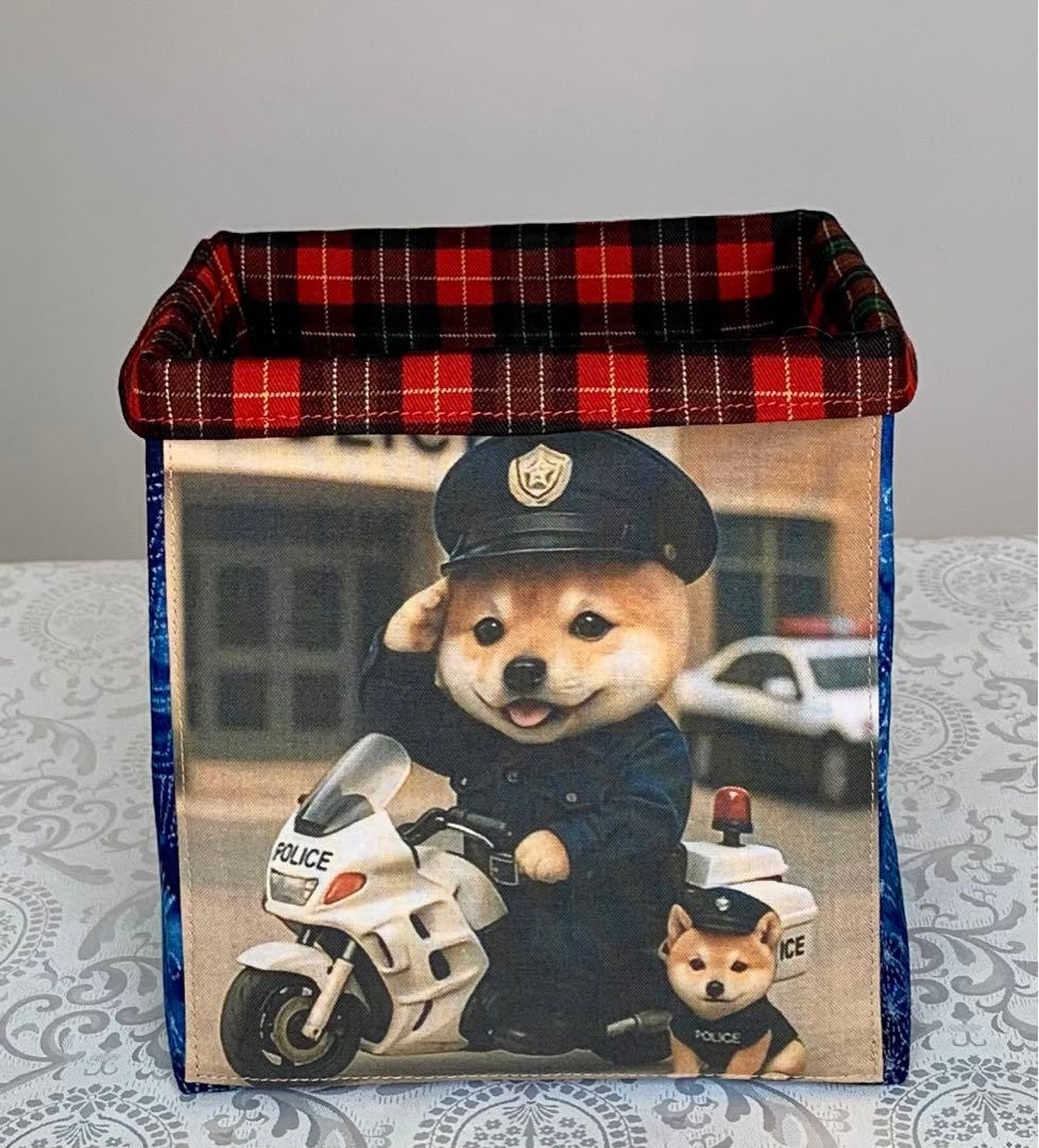 まめたん810　　(母の日カーネーション） わんこ　トートバッグ　小物入れ