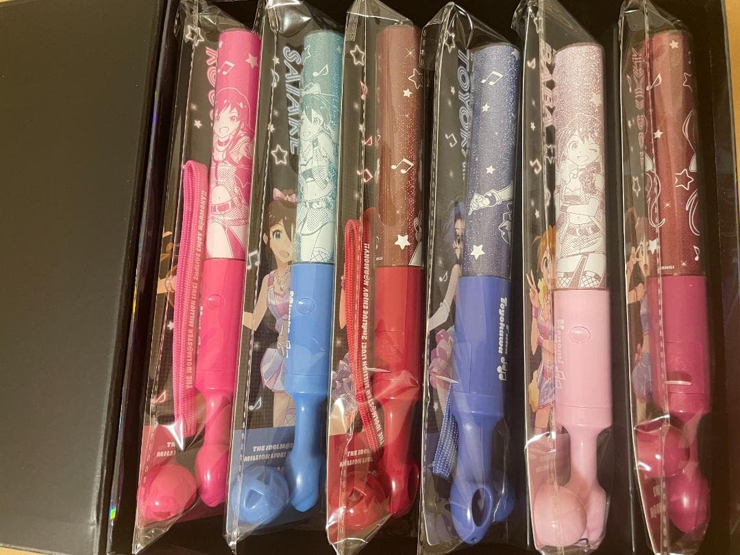 【新古品】ミリオンライブ2ndライブ　サイリウムセット全種＋ショッパーバッグ