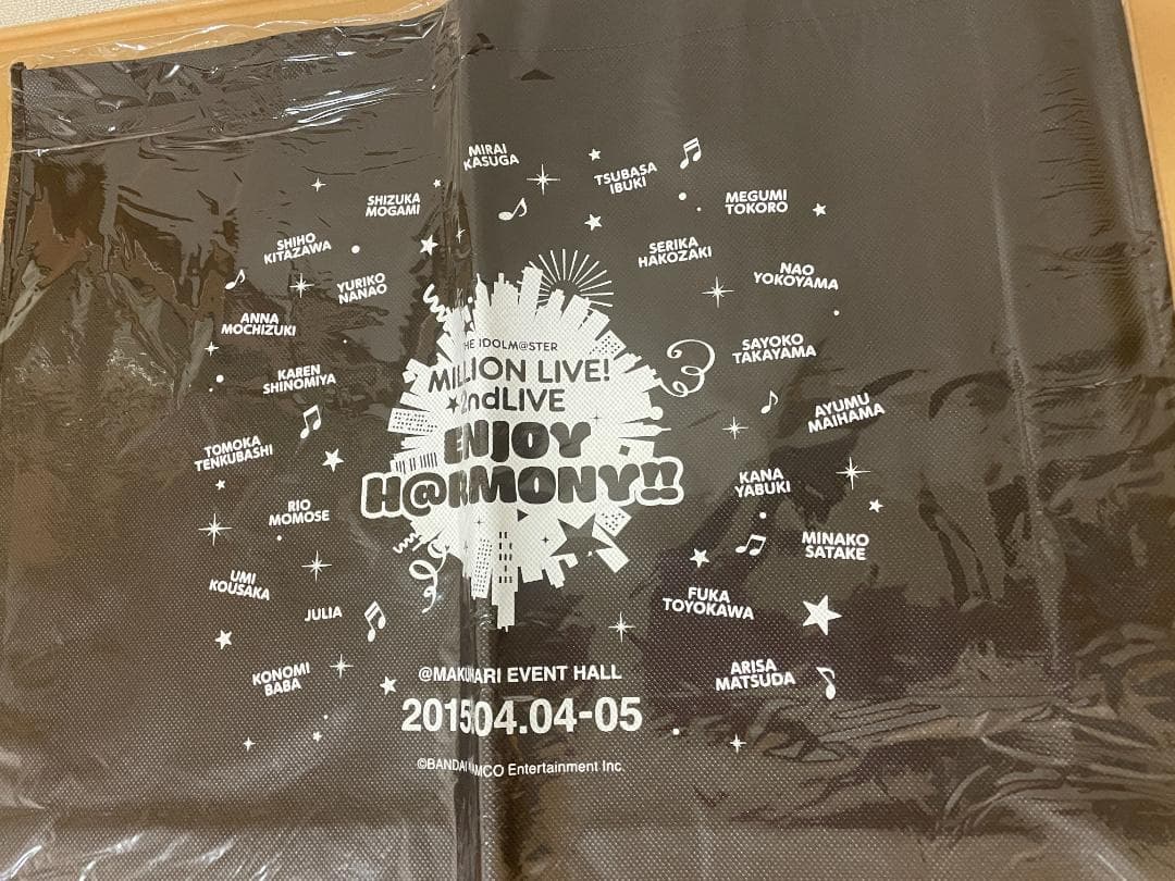 【新古品】ミリオンライブ2ndライブ　サイリウムセット全種＋ショッパーバッグ