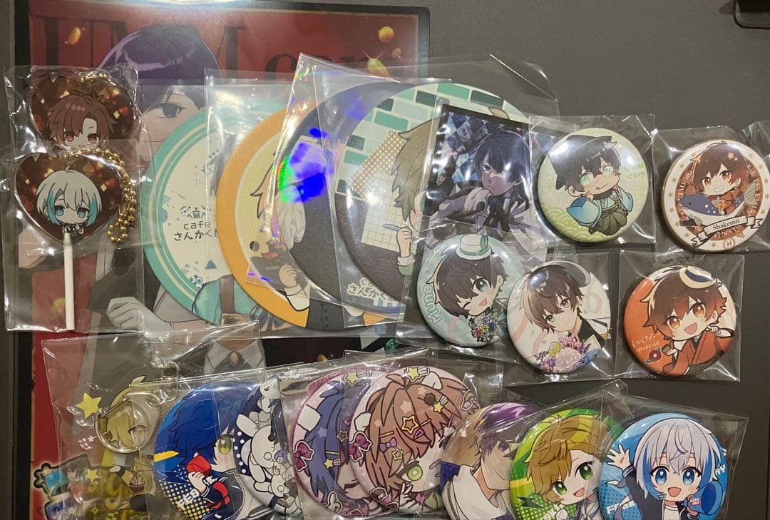 フェスキメ　缶バッジ、アクキーセット