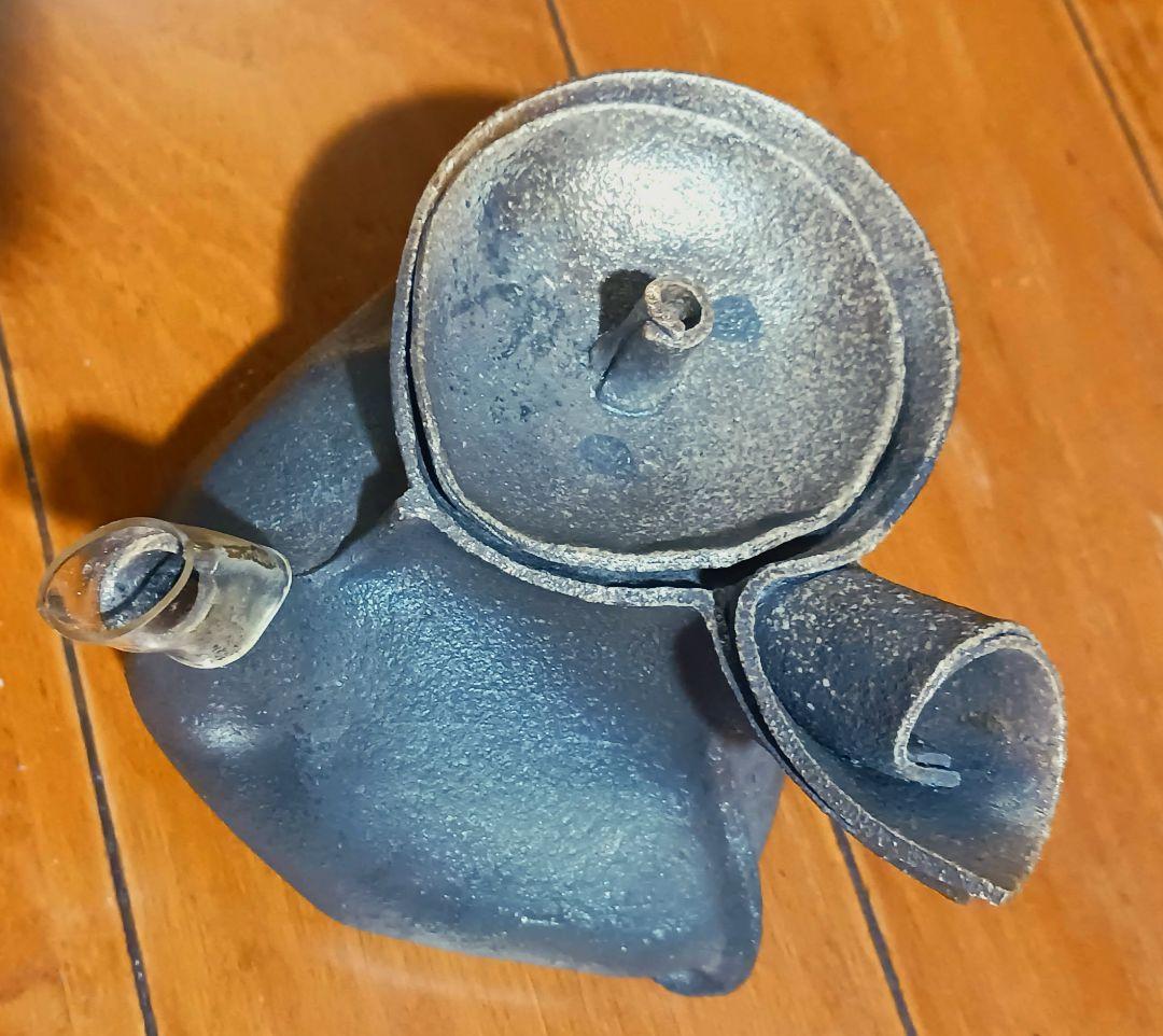 林克次 萬古焼 茶器急須 手捻り タタラ技法 アート芸術 軽量150g