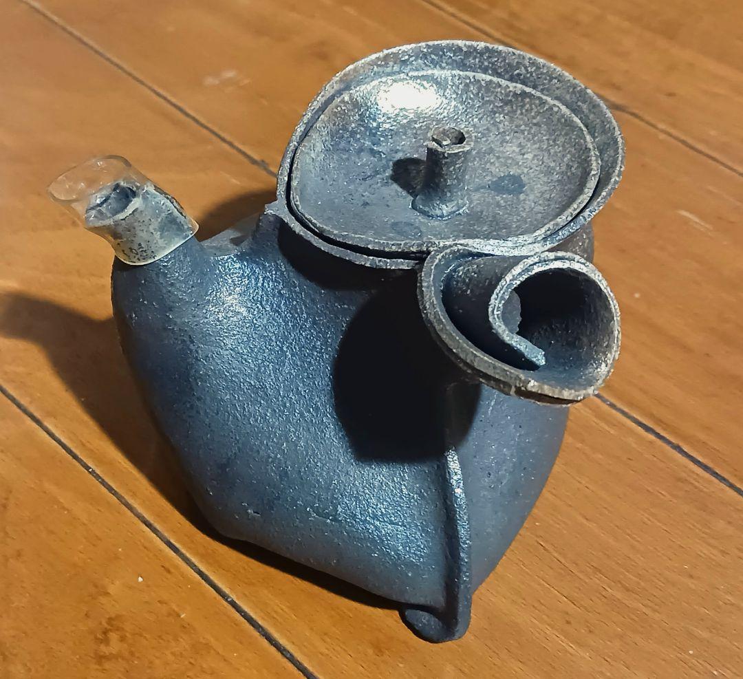 林克次 萬古焼 茶器急須 手捻り タタラ技法 アート芸術 軽量150g