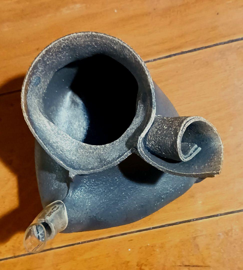 林克次 萬古焼 茶器急須 手捻り タタラ技法 アート芸術 軽量150g