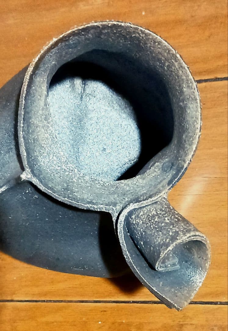 林克次 萬古焼 茶器急須 手捻り タタラ技法 アート芸術 軽量150g