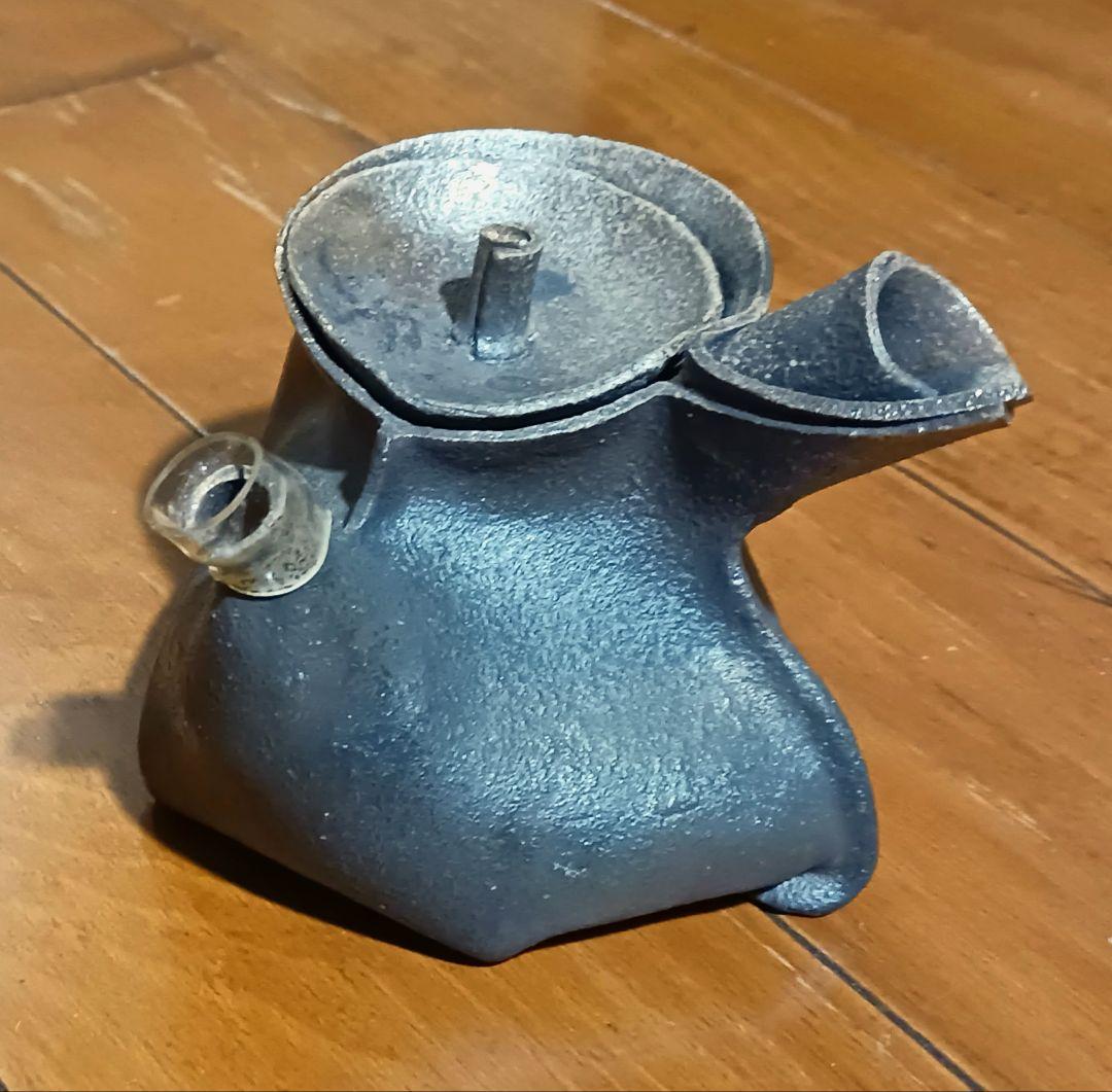 林克次 萬古焼 茶器急須 手捻り タタラ技法 アート芸術 軽量150g