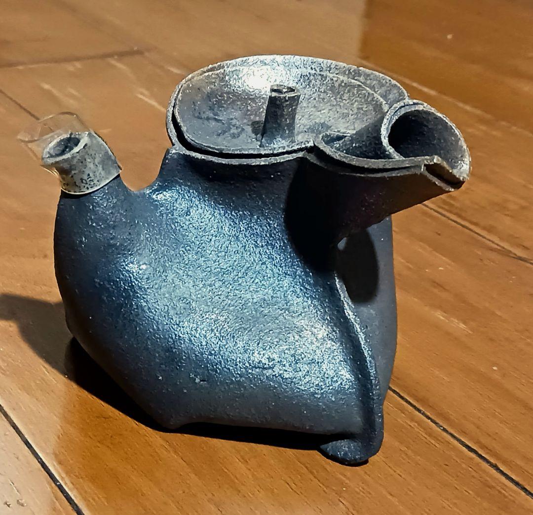 林克次 萬古焼 茶器急須 手捻り タタラ技法 アート芸術 軽量150g