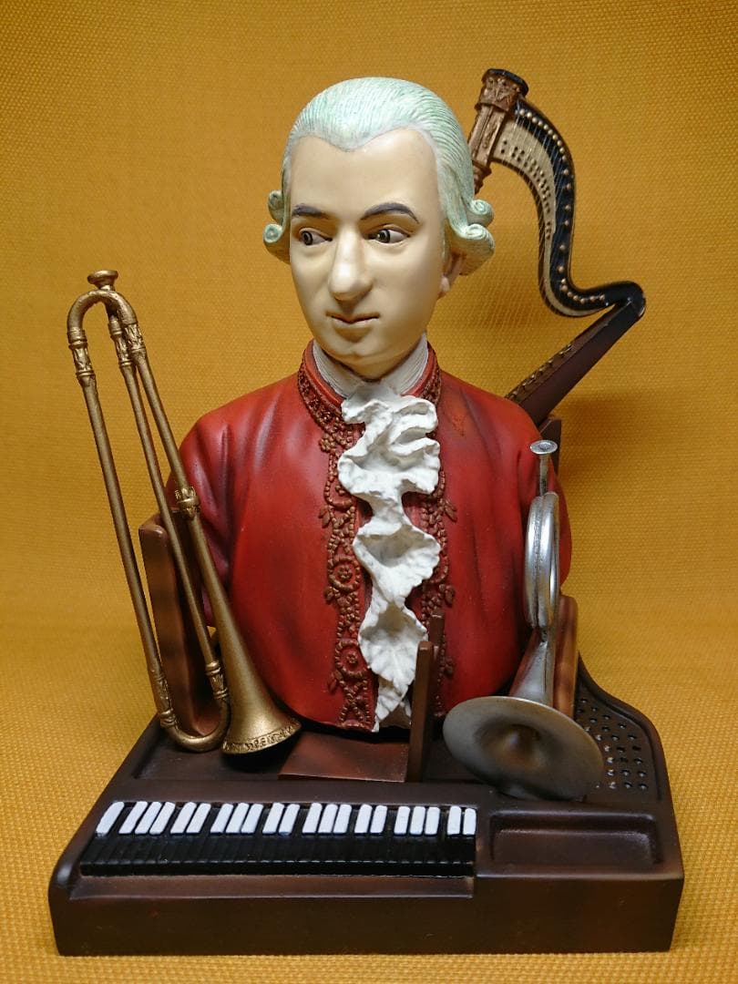 ビンテージ　音楽家　モーツァルト　置物　インテリア　工芸品　美術品　A1453