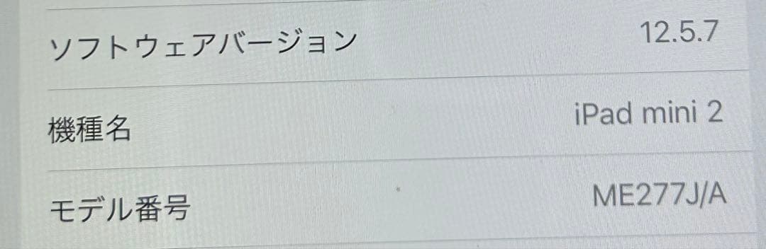 【美品】Apple iPad mini2 32GB バッテリー 残量 90%以上