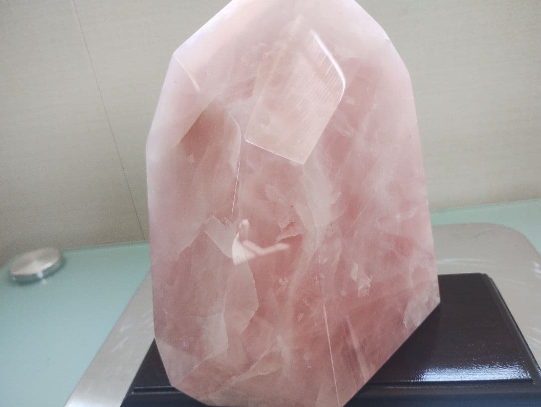#一石創作デザイン ローズクォーツ 紅水晶 ハンドメイド 原石10ｋｇ超え使用