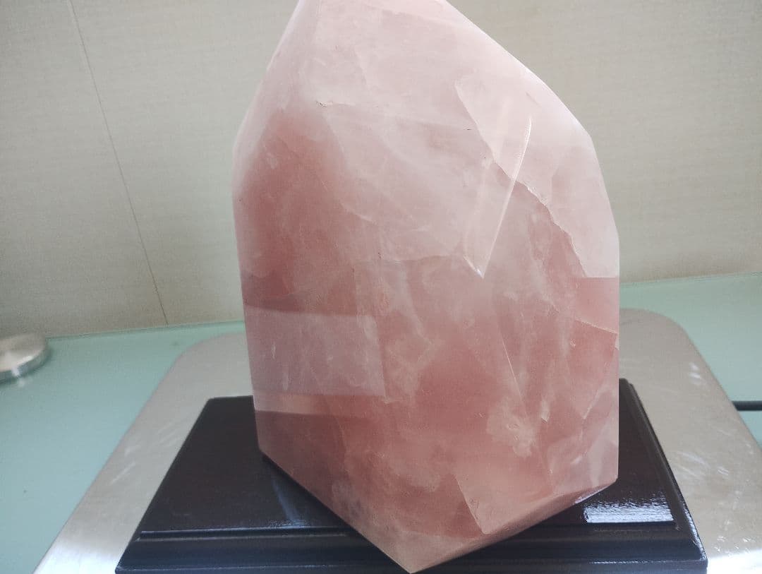 #一石創作デザイン ローズクォーツ 紅水晶 ハンドメイド 原石10ｋｇ超え使用