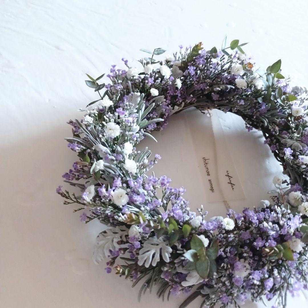 【魔女の棲む森～champetre shabby～】ドライフラワー リース 春