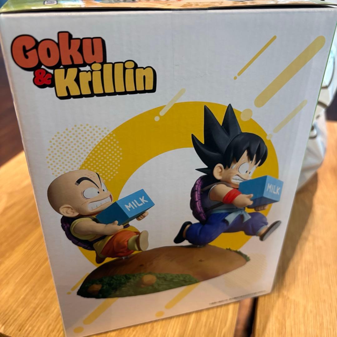 一番くじ ドラゴンボール A賞 孫悟空＆クリリン 牛乳配達フィギュア